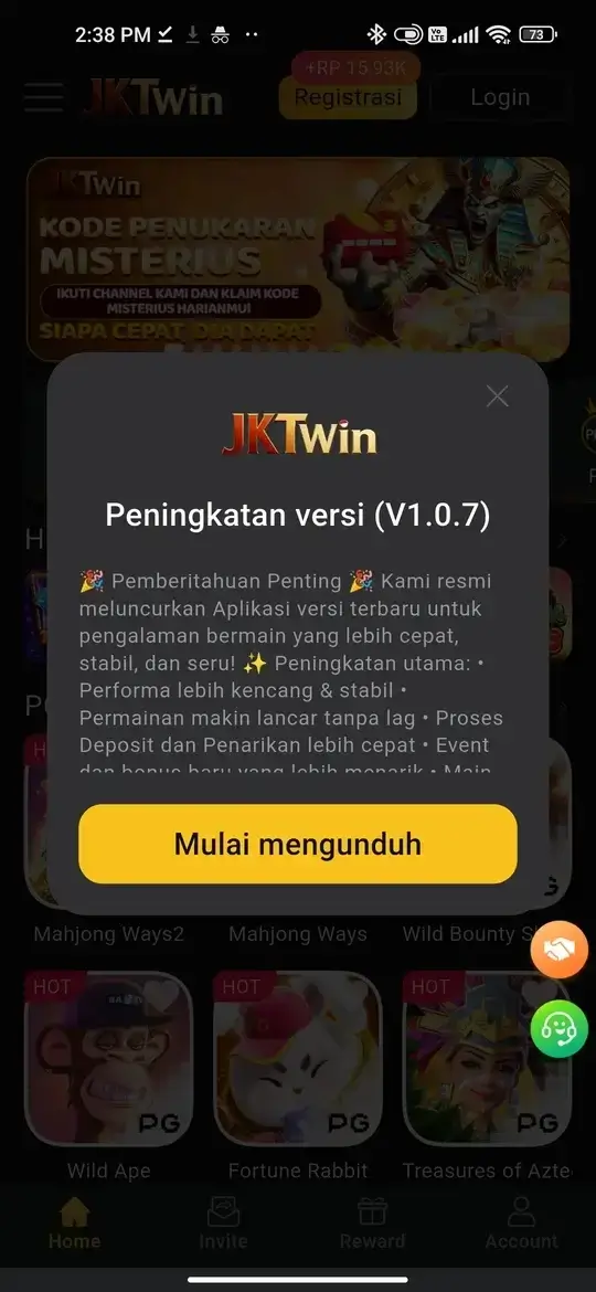 Update versi V1.0.7 dengan peningkatan performa